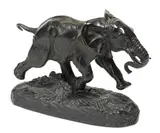 Eléphant du Sénégal by Antoine-Louis Barye, patinated bronze, sold Dec 2013