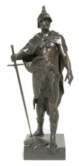 Le Devoir by Émile Louis Picault, patinated bronze, sold Jun 2013