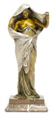 La Nature se dévoilant devant la Science by Louis-Ernest Barrias, patinated bronze, sold Jun 2013