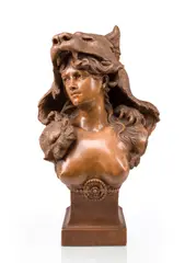 Chriemhilde by Albert-Ernest Carrier-Belleuse, patinated terracotta, sold Jun 2013