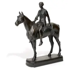 Amazone zu Pferde by Louis Tuaillon, patinated bronze, sold Jun 2013
