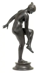 German patinated bronze figure by Louis Tuaillon, patinated bronze, sold Jun 2013