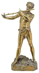 L'Improvisateur by Félix Charpentier, bronze, sold Mar 2013