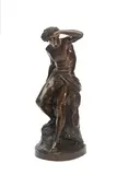 bronze figure of a Classical male by Gaston Guitton, bronze, sold May 2013