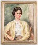 portrait of a woman by John Fulton Folinsbee, oil on canvas, sold Apr 2021