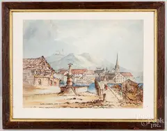 cityscene by Thomas Girtin, watercolor, sold Apr 2021