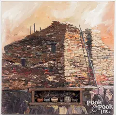 painting by Greg Sweatt, mixed media, sold Mar 2021