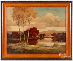 landscape by John Hare, oil on canvas, sold Feb 2021