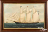 of the ship Alice Winslow by William Pierce Stubbs, oil on canvas, sold Jan 2021