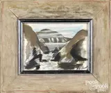 coastal scene by Henry Varnum Poor, pastel, sold Jan 2021