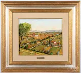 landscape. by Renzo Paoletti, oil on board, sold Jan 2021