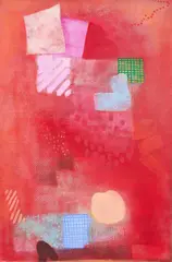 Red Bern Series by Robert Natkin, 1983, acrylic on canvas, sold May 2021