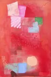 Red Bern Series by Robert Natkin, 1983, acrylic on canvas, sold May 2021