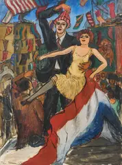 Untitled (Bastille Day) by Ben Benn, 1928, oil on canvas, sold May 2021