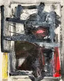 Salsipuedes Forms by John Walker, 1991, monoprint, sold May 2021