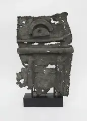 Untitled by Seena Donneson, bronze with artist applied green patina on wooden base, sold May 2021