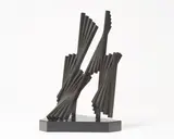 Untitled by Seena Donneson, 1981, bronze with artist applied black patina, sold May 2021