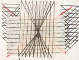 Untitled (Collage) by Jene Highstein, 1982, charcoal and pastel on paper with collage, sold Jun 2021