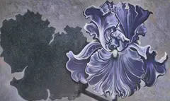 Shadow Iris by Lowell Nesbitt, 1983, oil on canvas, sold Jun 2021