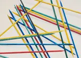 Rods by Eduardo Bortk, c. 2000, oil on canvas, sold Jun 2021