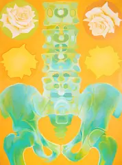 Rosebed by Lowell Nesbitt, 1964, oil on canvas, sold Jun 2021