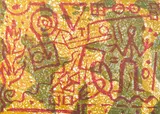 Stones & Shadows by A. R. Penck, 1983, lithograph, sold Jun 2021