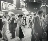Times Square, New York, 1948 (Woman with Umbrella) by Louis Faurer, 1948, silver gelatin print, sold Jun 2021