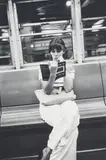 New York City, 1973 (Woman on Train) by Louis Faurer, 1977, silver gelatin print, sold Jun 2021