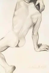 Ryan by Lowell Nesbitt, 1978, graphite on paper, sold Jun 2021