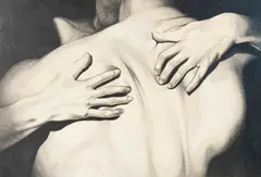 Embrace by Lowell Nesbitt, 1977, graphite on paper, sold Jun 2021