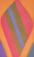Untitled (Diamond) by Charles Pollock, 1968, oil on canvas, sold Jun 2021