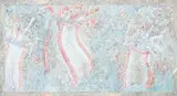 Night Dream by Ann McCoy, c.1980, paint and colored pencil on handmade paper, sold Jun 2021