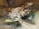 An Ordered Flow by James Gleeson, 1995, oil on canvas, sold Aug 2007