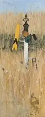 Grass Flower, Moorabool by Eric Anchor Thake, 1974, oil on canvas on board, sold Aug 2007