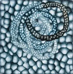 Untitled by Ross Bleckner, 1999, oil on linen, sold Aug 2007
