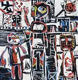 Weird Olympics by David Larwill, 1984, oil on canvas, sold Aug 2007