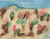 Dimboola by Sidney Nolan, 1942, pastel on paper, sold Aug 2007
