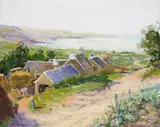 Farmhouses In Brittany by Ambrose McCarthy Patterson, oil on canvas on board, sold Aug 2007