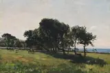 Landscape by Johannes Grimelund, oil on board, sold Aug 2007