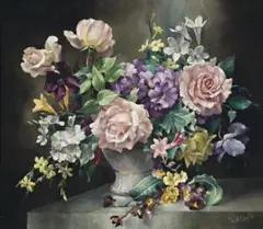 Still Life by Harold Clayton, oil on canvas, offered Aug 2007