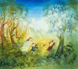 Quest For The Blossom Tree by David Boyd, oil on board, sold Aug 2007