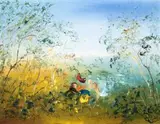 Bathers By A Lagoon by David Boyd, oil on canvas, sold Aug 2007