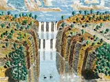 Umberumberka Overflow by Sam Byrne, watercolour and gouache on paper, sold Aug 2007