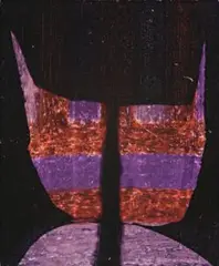 Cat by Sidney Nolan, 1970, wax crayon and fabric dye on card, offered Aug 2007