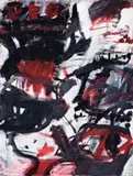 Painting by Tony Tuckson, c.1964, synthetic polymer paint on composition board, sold Nov 2007