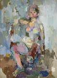 Nude by John Passmore, c.1950, oil on canvas, offered Nov 2007