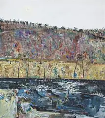 Indigo Pool by Fred Williams, 1977-78, oil on canvas, sold Nov 2007
