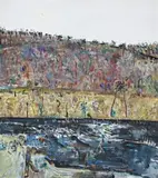 Indigo Pool by Fred Williams, 1977-78, oil on canvas, sold Nov 2007