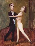Tango Dancers by Garry Shead, 1997-98, oil on composition board, sold Nov 2007
