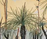 Xanthorrea by Cressida Campbell, 2001, watercolour on incised woodblock, sold Nov 2007
